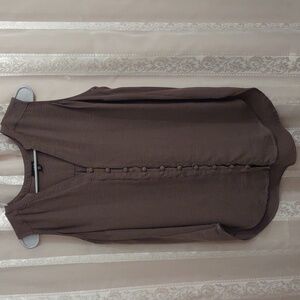NWT TORRID Harper - Taupe Gauze Button-Front Tunic Sz 00